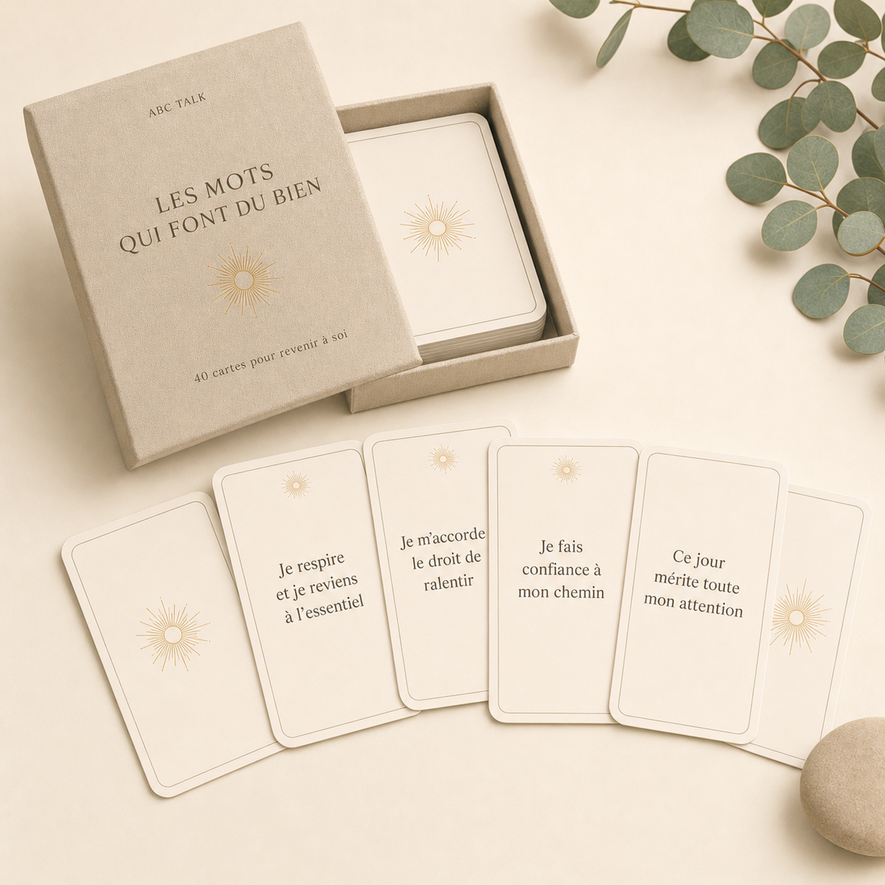 Jeu de 40 cartes « Les mots qui font du bien »