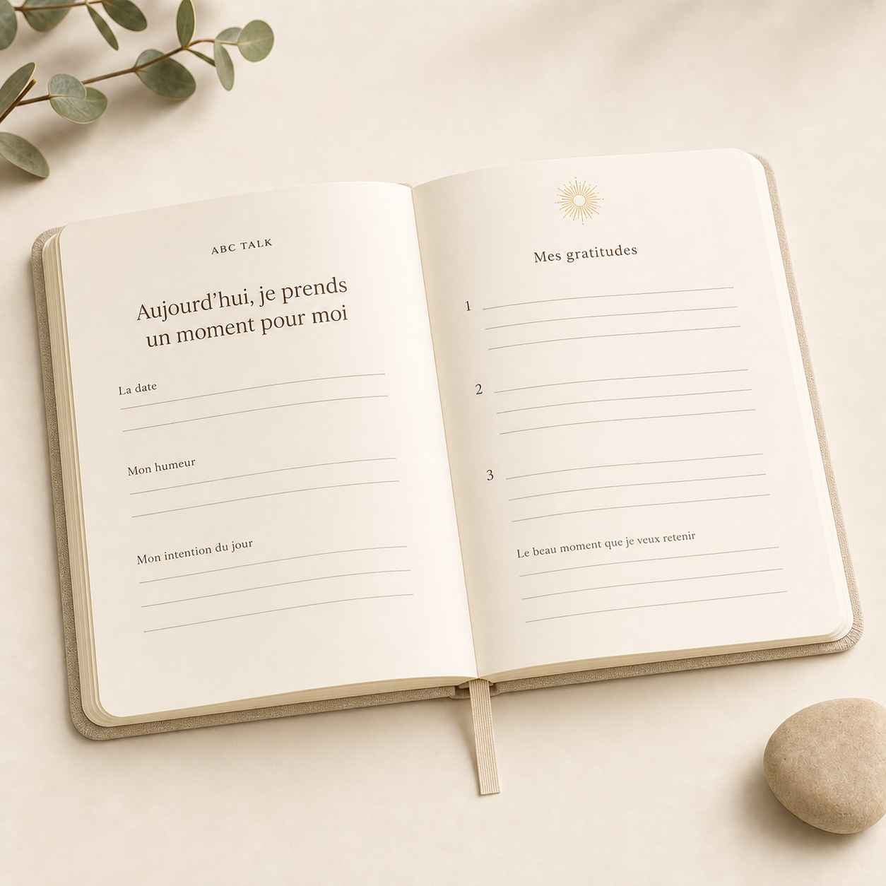 Carnet de gratitude « Revenir à soi »
