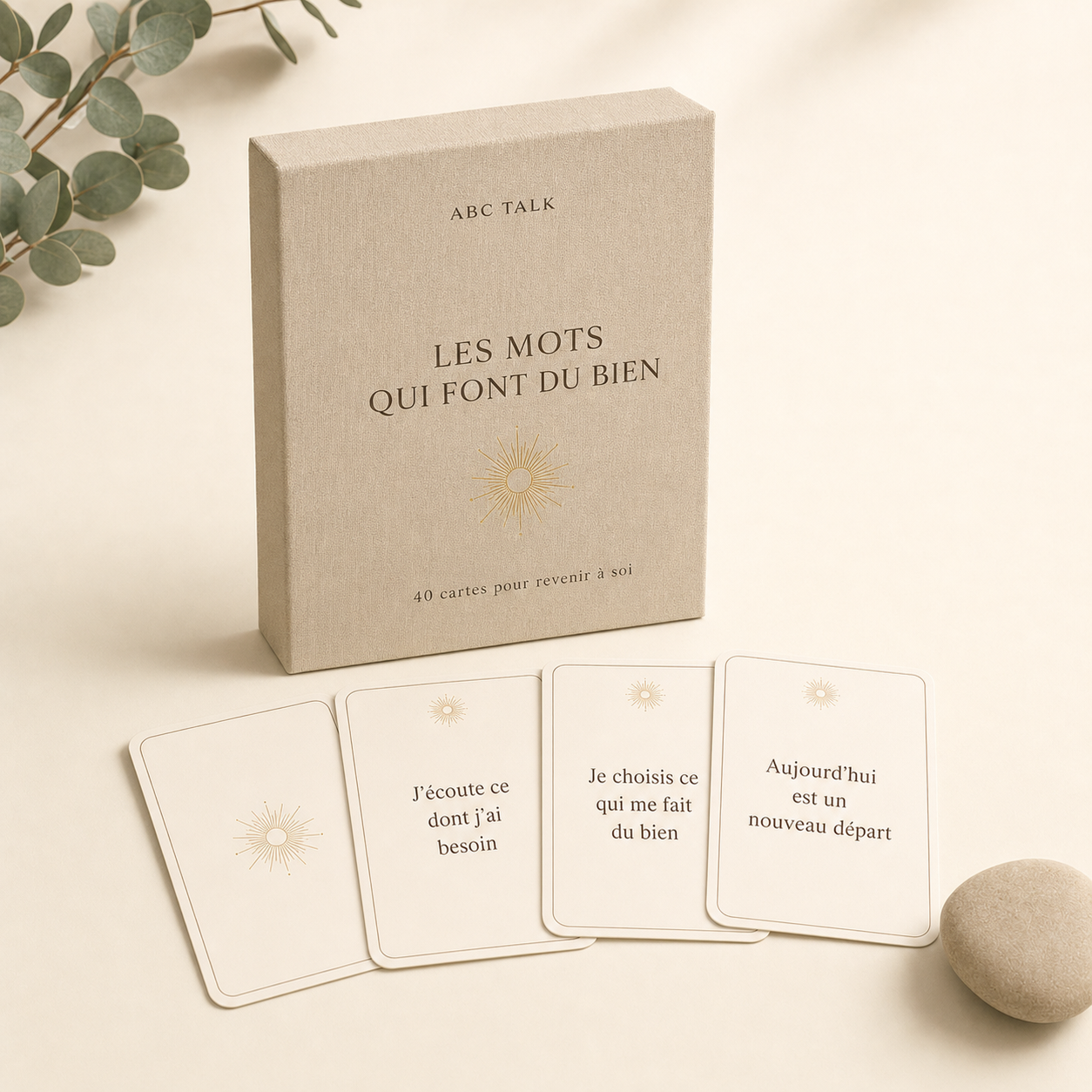 Jeu de 40 cartes « Les mots qui font du bien »